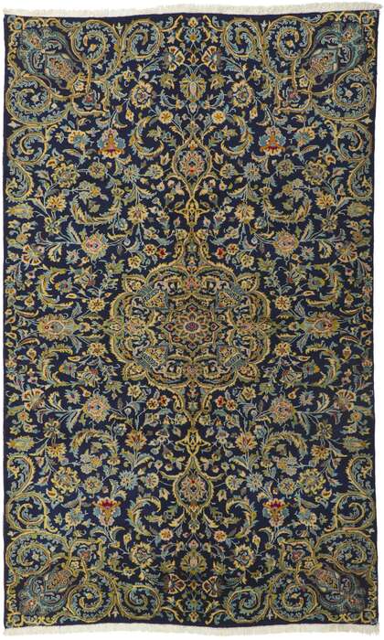 5 x 8 Vintage Persian Kashan Rug 61069