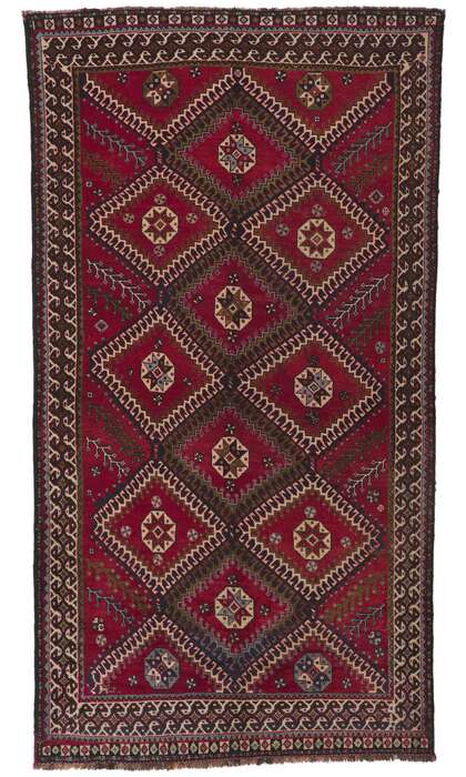 6 x 10 Vintage Persian Shiraz Rug 61081