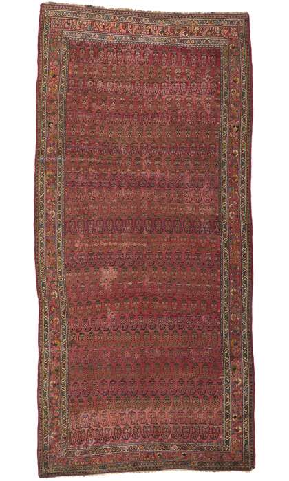 7 x 15 Antique Persian Kurdish Rug 61049