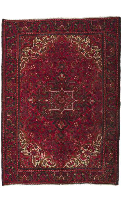 7 x 9 Vintage Persian Heriz Rug 61042