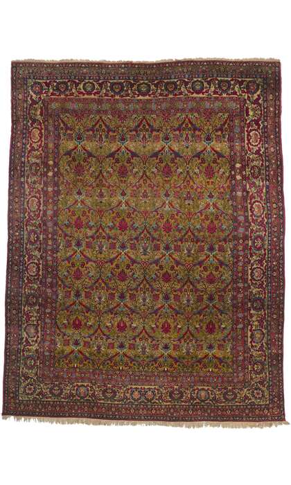 10 x 13 Antique Persian Isfahan Rug 74678