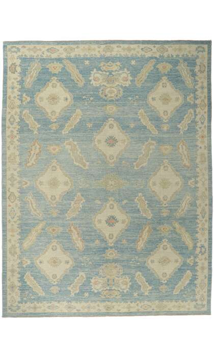 10 x 14 Contemporary Turkish Oushak Rug 53822