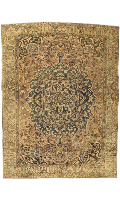 11 x 15 Vintage Persian Bakhtiari Rug 60742