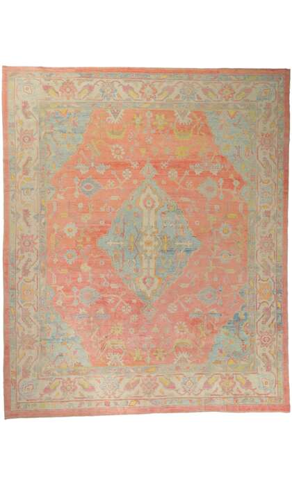 13 x 16 Colorful Oushak Rug 53797