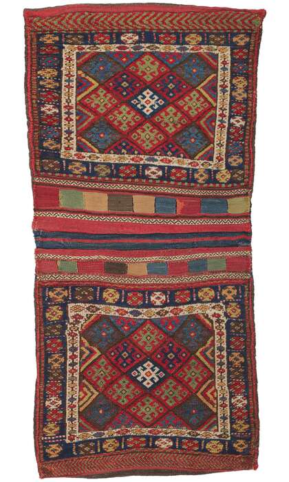 2 x 5 Antique Kurdish Jaf Rug 78192