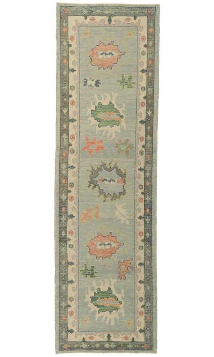 3 x 10 Contemporary Turkish Oushak Runner 53814