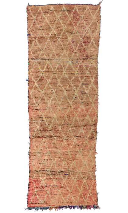 3 x 10 Vintage Berber Moroccan Boucherouite Rag Rug 21518