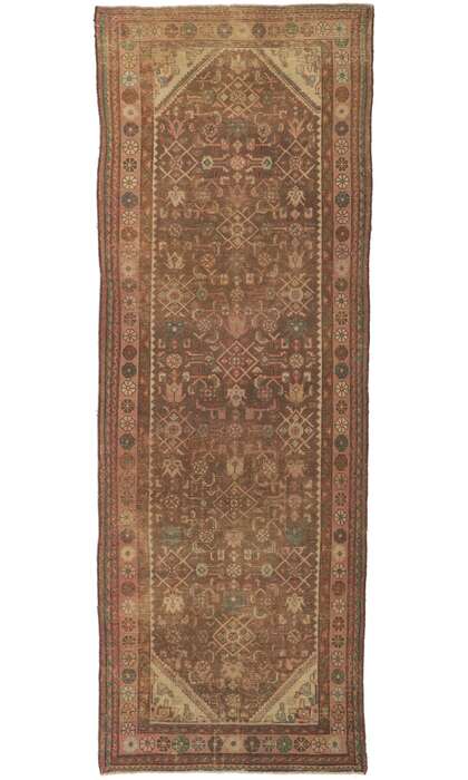 4 x 10 Antique Persian Hamadan Runner 77673