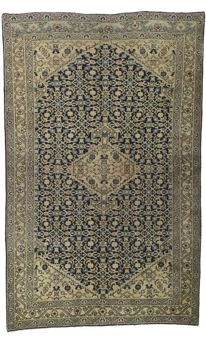 4 x 7 Antique Persian Tabriz Rug 61091