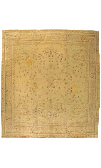 12 x 14 Antique European French Rug 73348