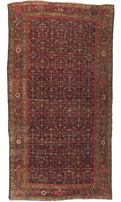 7 x 13 Antique Persian Farahan Rug 76803