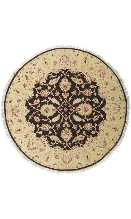 8 x 8 Vintage Indian Round Area Rug 76922