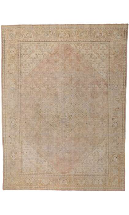 9 x 10 Antique Persian Tabriz Rug 61103