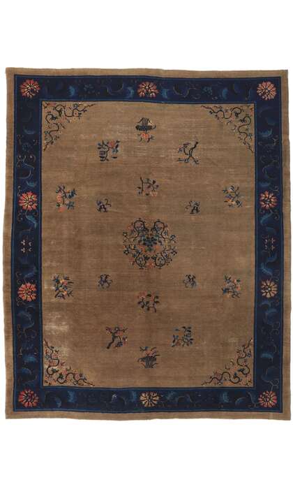 9 x 11 Antique Chinese Peking Rug 78302