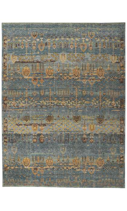 9 x 12 Contemporary Distressed Rug 30783