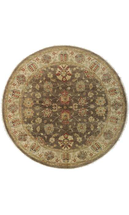 9 x 9 Vintage Indian Round Area Rug 77297