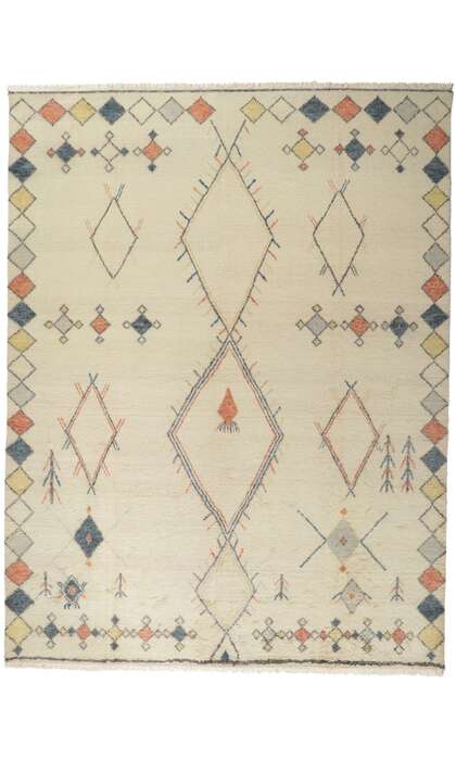 10 x 13 Contemporary Moroccan Area Rug 30346