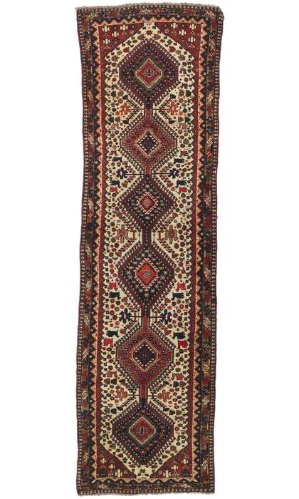 3 x 10 Vintage Persian Shiraz Runner 61144