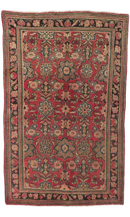 4 x 7 Antique Persian Mahal Rug 61148