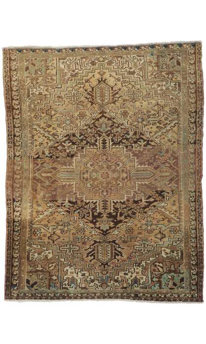 5 x 6 Vintage Persian Heriz Rug 61149
