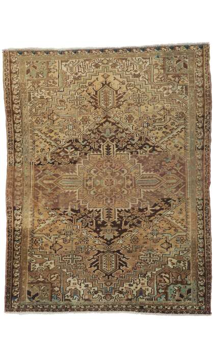 5 x 6 Vintage Persian Heriz Rug 61149