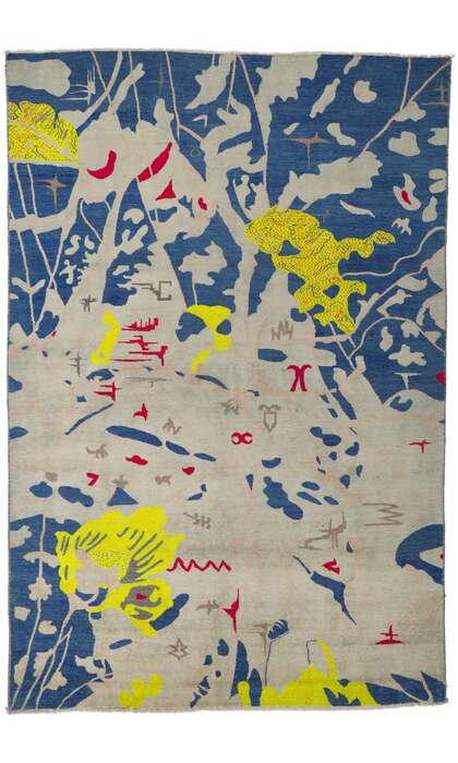 6 x 9 Joan Miro Style Abstract Rug 80747
