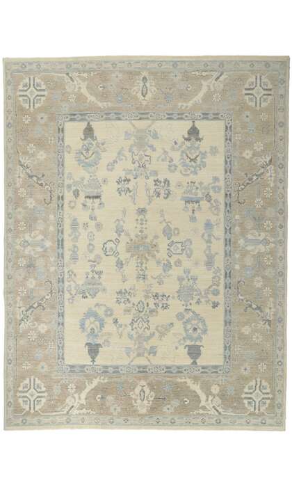 9 x 12 Vintage-Inspired Oushak Rug 80908