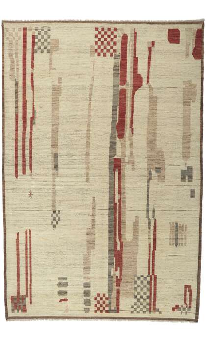 10 x 14 Modern Moroccan Area Rug 80949