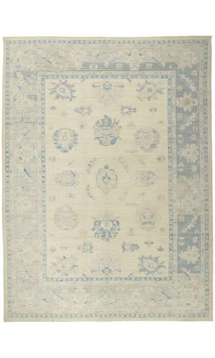 10 x 14 Vintage-Inspired Oushak Rug 80930