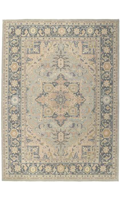 10 x 14 Transitional Heriz Rug 80944