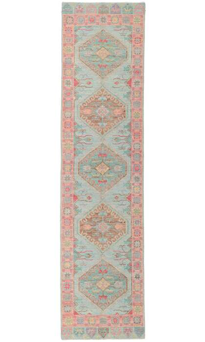 3 x 12 Colorful Oushak Runner 80876