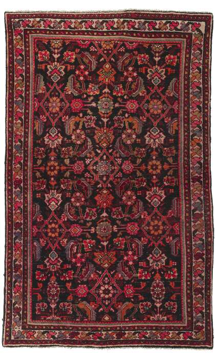 4 x 7 Antique Persian Hamadan Rug 61119