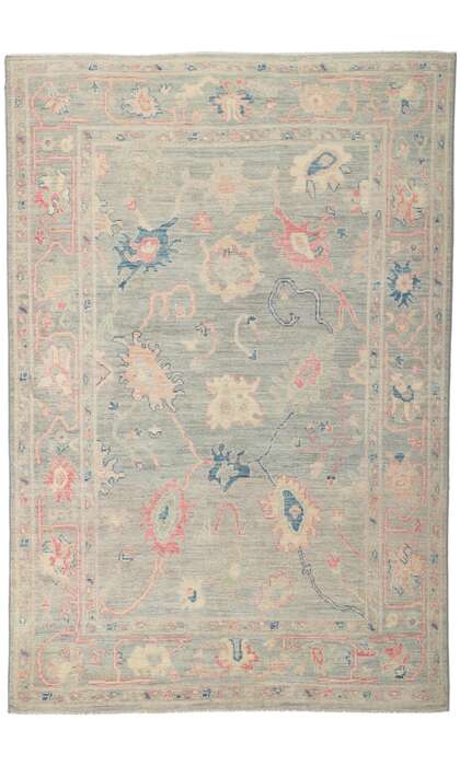 5 x 7 Colorful Oushak Rug 80886