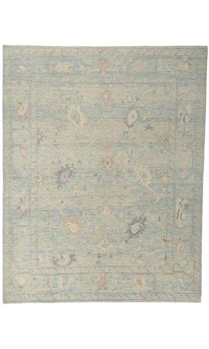 8 x 10 Vintage-Inspired Oushak Rug 80897