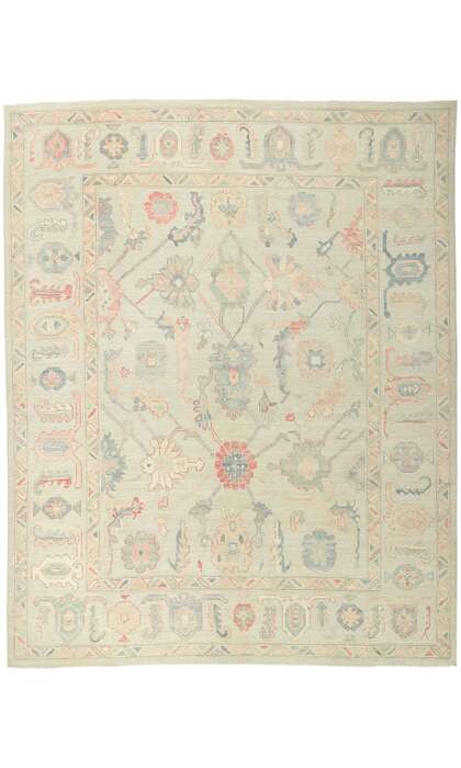 9 x 12 Colorful Oushak Rug 80904