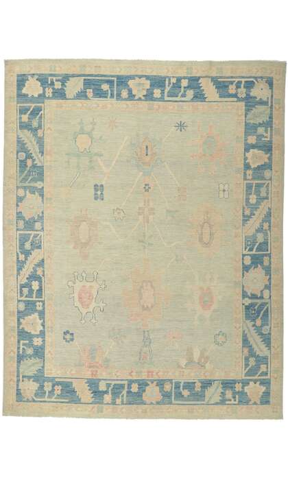 9 x 12 Colorful Oushak Rug 80905