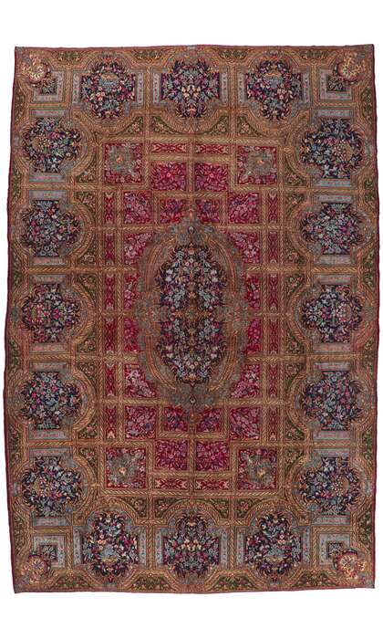 11 x 17 Vintage Persian Lavar Kerman Rug 78342