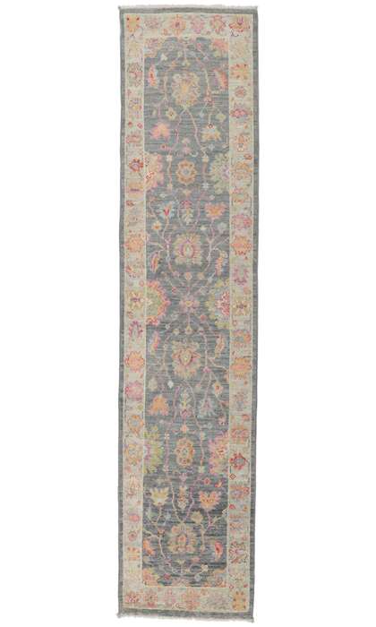 2 x 10 Contemporary Oushak Runner 80962