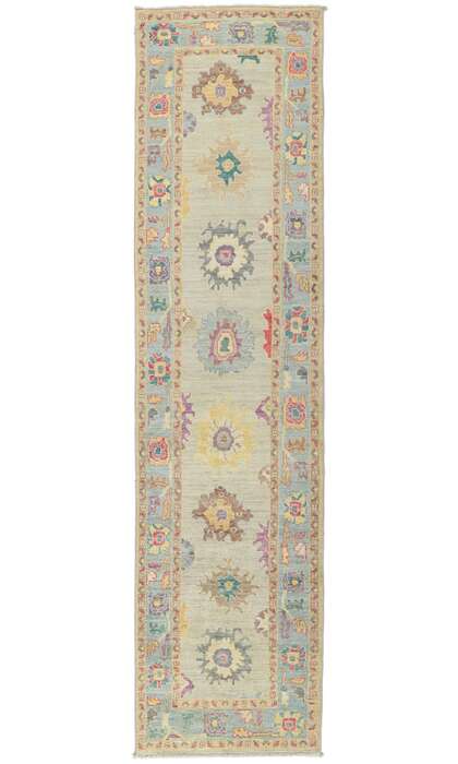 3 x 12 Contemporary Oushak Runner 80966