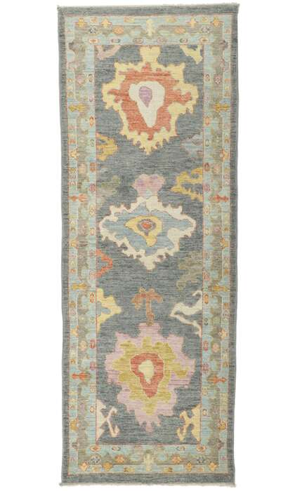 3 x 8 Contemporary Oushak Runner 80967