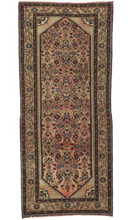 4 x 10 Vintage Persian Hamadan Rug 61153