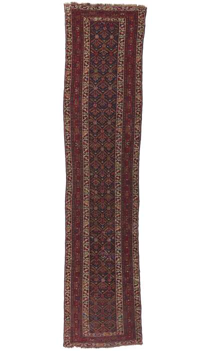 4 x 16 Antique Persian Kurdish Rug 78320