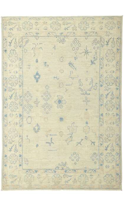 4 x 6 Colorful Pastel Oushak Rug 80882