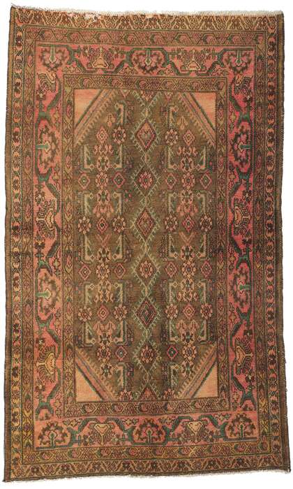 4 x 6 Vintage Persian Hamadan Rug 61159