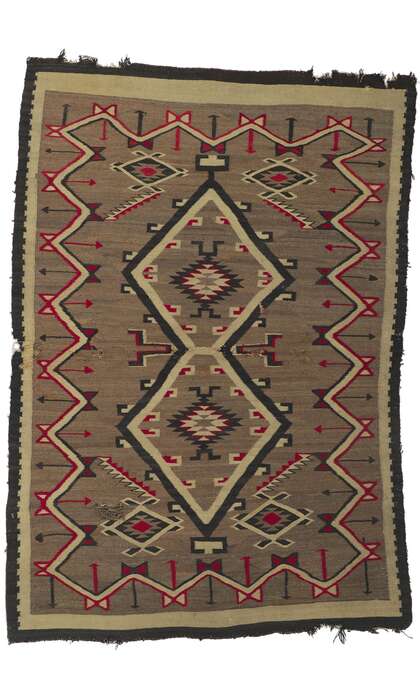 5 x 7 Antique Navajo Crystal Rug 78322