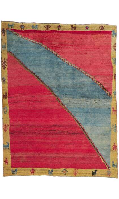 5 x 7 Vintage Persian Gabbeh Rug 78316