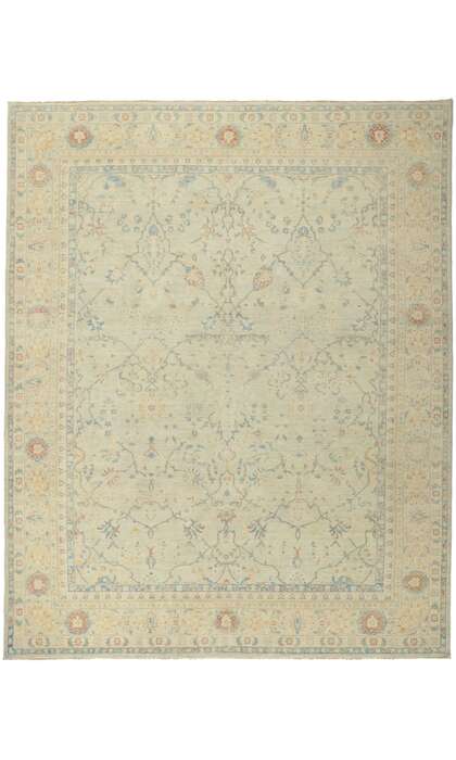 9 x 11 Contemporary Oushak Rug 80945