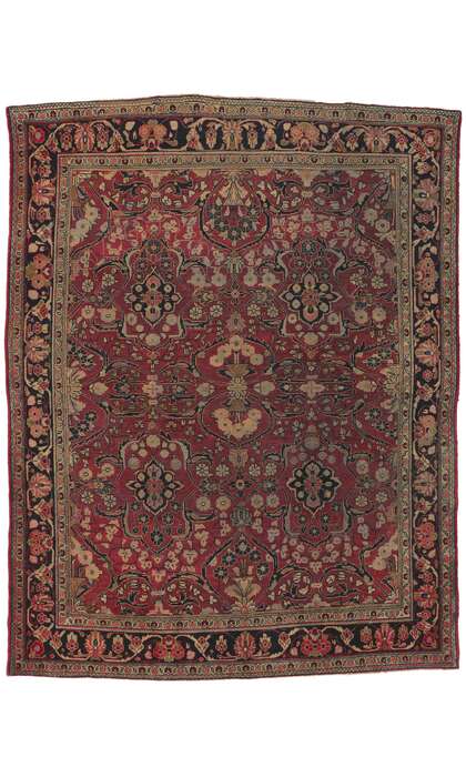 9 x 12 Antique Persian Mahal Rug 61168