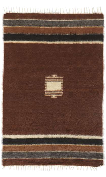 4 x 6 Turkish Angora Wool Kilim Rug 53858