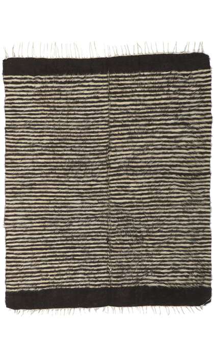 5 x 6 Vintage Turkish Angora Wool Kilim Rug 53860